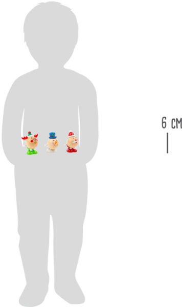 Figurines Animées Noël Lot De 12 - Pingouin, Père Noël, Renne, Bonhomme De Neige Animés Jouets Noël à Remonter