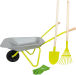 Miniature Brouette avec outils de jardin n°3