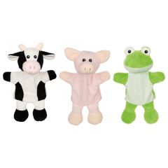 Handpuppen Kuh, Schwein, Frosch